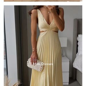 Yellow Midi Dress